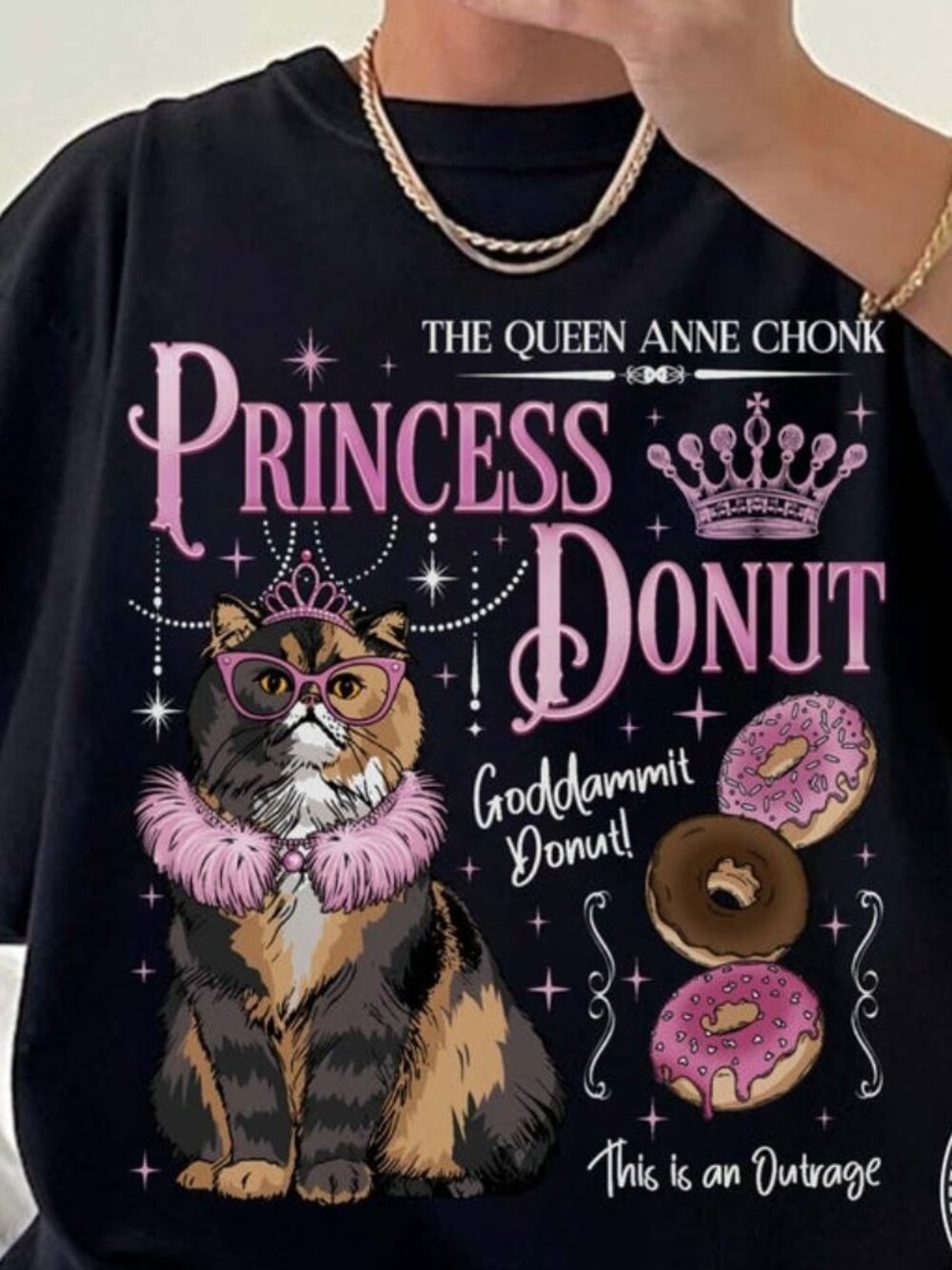 Fantasy Cat Space T-shirt, Sci-Fi Book Lover Graphic Tee